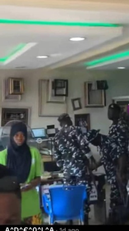 Confusion mounts over police presence at controversial Lagos hijab-wearing printer’s shop