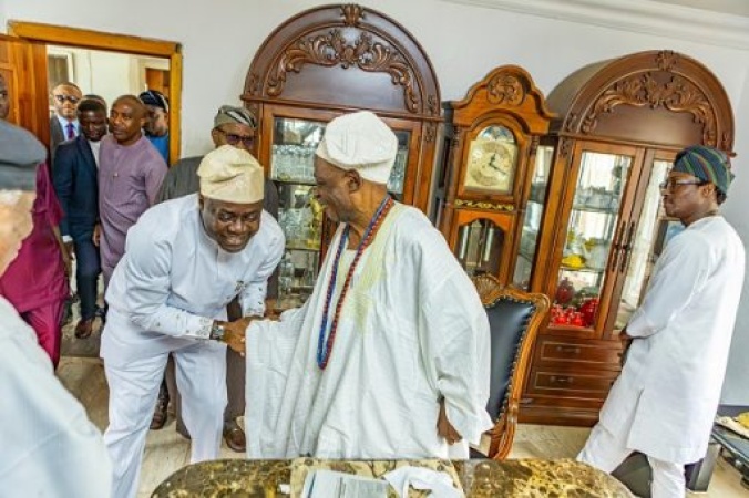 Alaafin absent as Makinde inaugurates Olubadan as chairman, council of Obas, chiefs