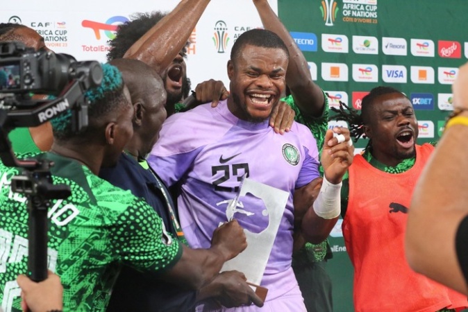 BREAKING: Nwabali stops Salah, Marmoush as Super Eagles soar past Egypt, win AFCON 2025 bronze