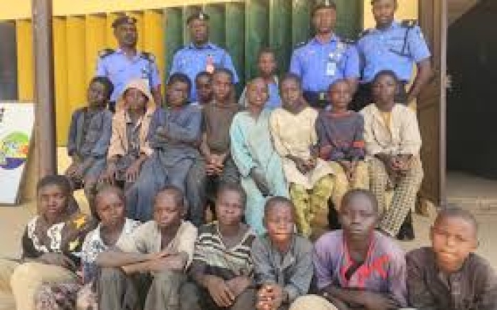 Police rescue 17 suspected trafficked children in Nasarawa State