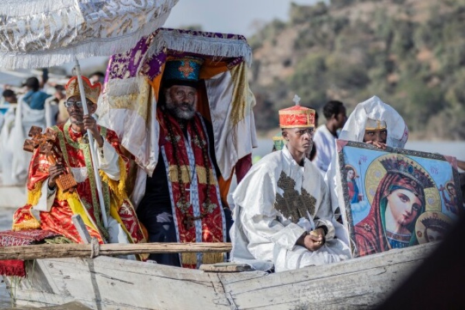 Drums, chants and celebrations as Ethiopians mark the baptism of Jesus 