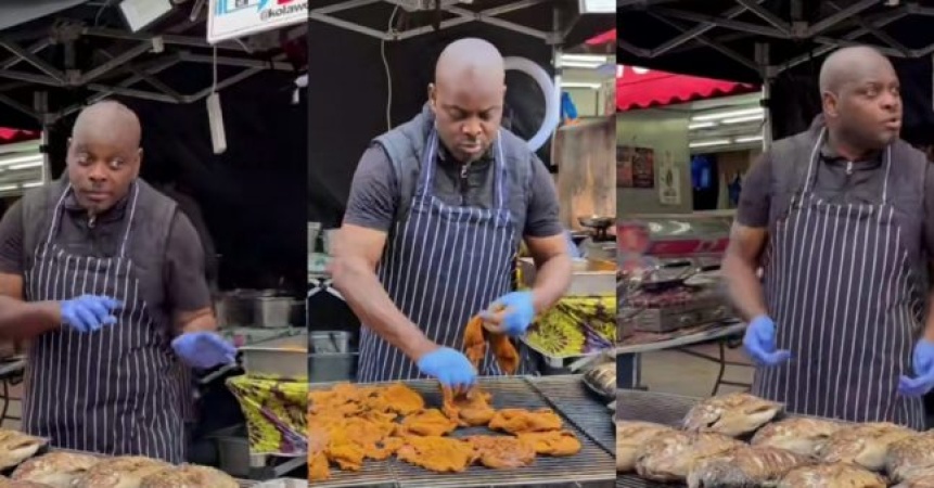 Nigerian teacher becomes suya seller in London