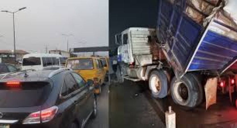 One dead as multiple crashes on Otedola bridge ground commuters