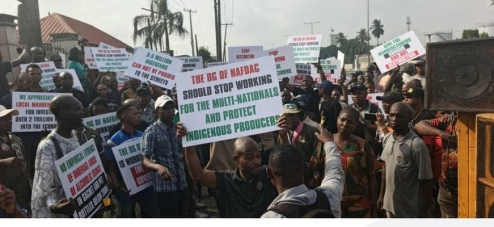 Protest erupts at NAFDAC office over planned enforcement on sachet alcohol