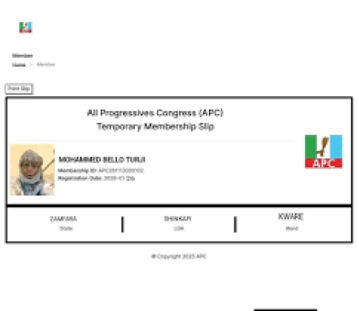 Viral ID: Bandits’ kingpin Bello Turji registers as APC member?