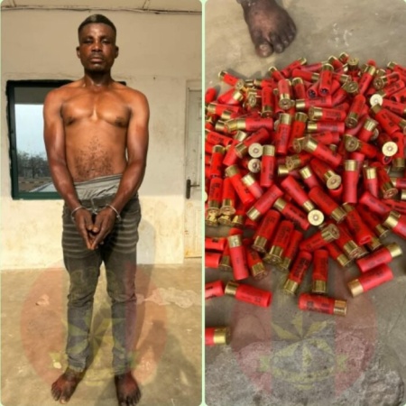 Troops arrest suspected gun runner, recover 245 pump action cartridges in Cross River