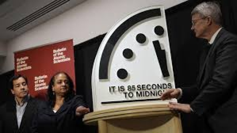 Doomsday Clock moves closer to midnight amid ‘catastrophic risks’