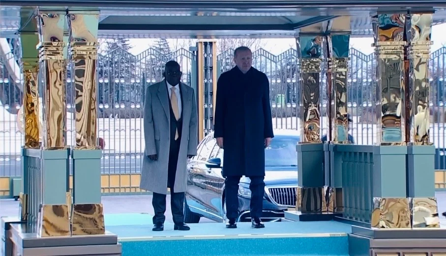 Tinubu stumbles during reception in Türkiye