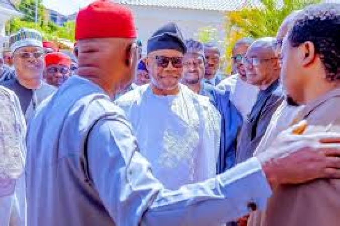 Akpabio, Obi, Nnamani, others preach unity and love as late Senator Ezea goes home