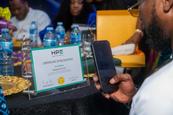 TD Africa wins “Distributor of the Year” award at HPE Partner Awards Night