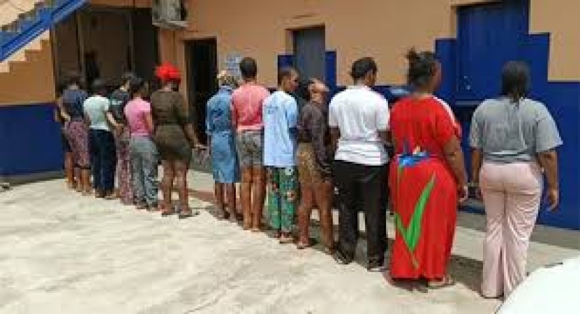 Ghana police bust prostitution ring, arrest 12 Nigerians, others