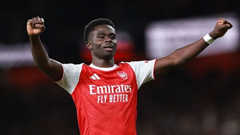 Arsenal make Saka best-paid player with new five-year deal