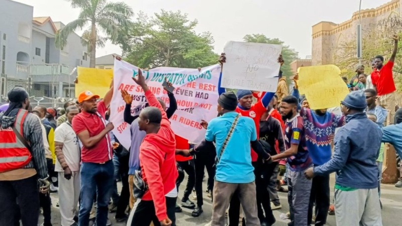 Dispatch riders protest alleged multiple taxation in Abuja