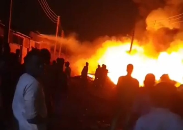 Another Kano market on fire