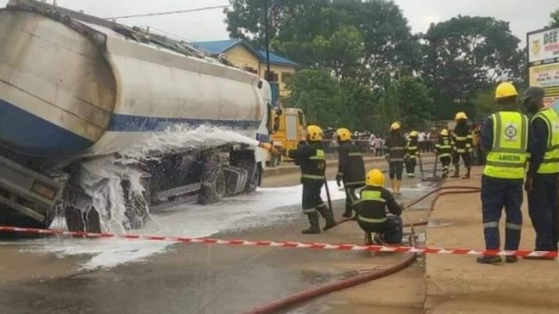 Firefighters avert tanker explosion in Rivers state