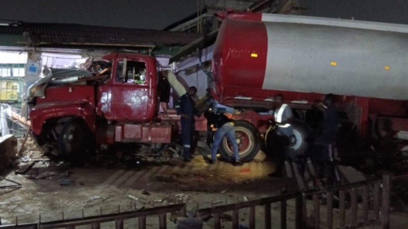 Petrol tanker crushes woman to death in Lagos