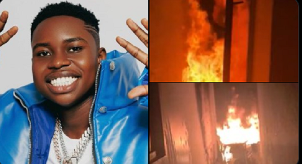 TikToker Peller escapes fire outbreak in new Lagos home