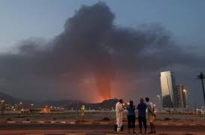 Tennis players flee court as Iran strike causes fire in UAE