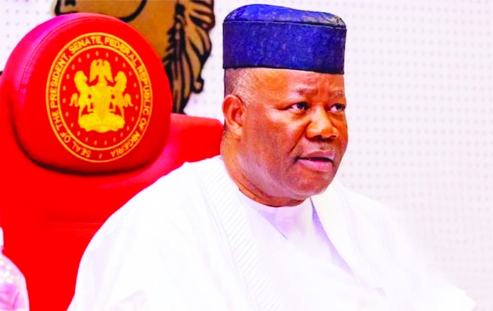 Akpabio leads Senate delegation to mourn late Senator Mpigi