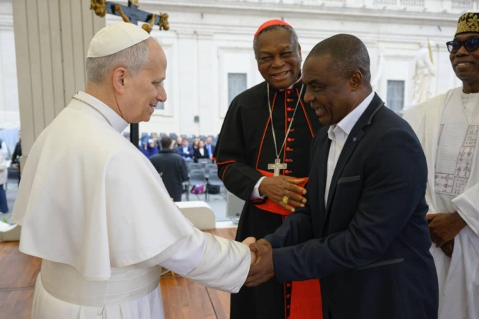 Vatican City: Sir Chinyeaka Ohaa meets The Pope, receives papal blessings ‘for the chapters ahead’