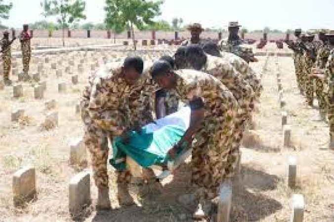 Borno: Army buries soldiers killed by terrorists
