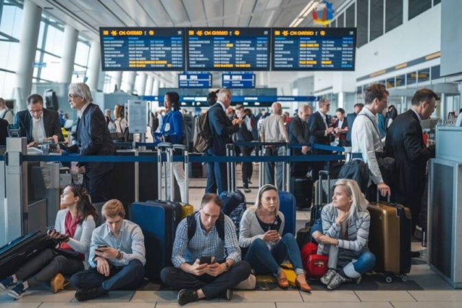 Thousands of travelers stranded in Europe today as Denmark, UK, France, Germany, Spain cancel 333 Flights and delay 2,396 new affecting Ryanair, KLM, British, Qatar, El Al and other airlines at Copenhagen, London, Paris, Frankfurt, Barcelona and more