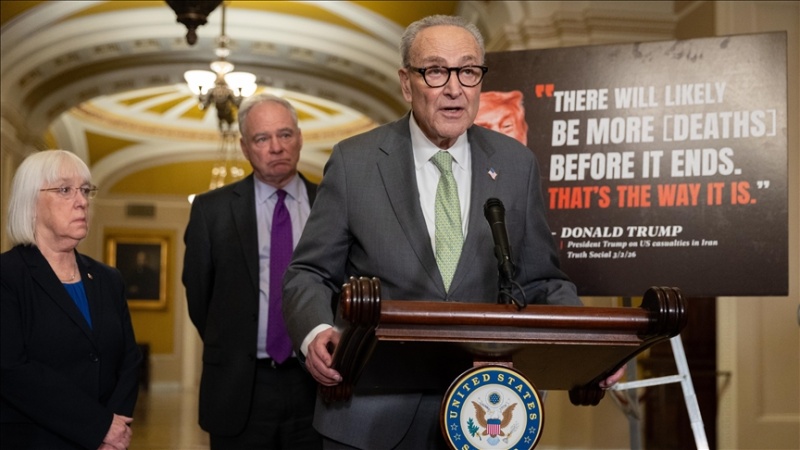 US Senate minority leader slams Trump over Iran war