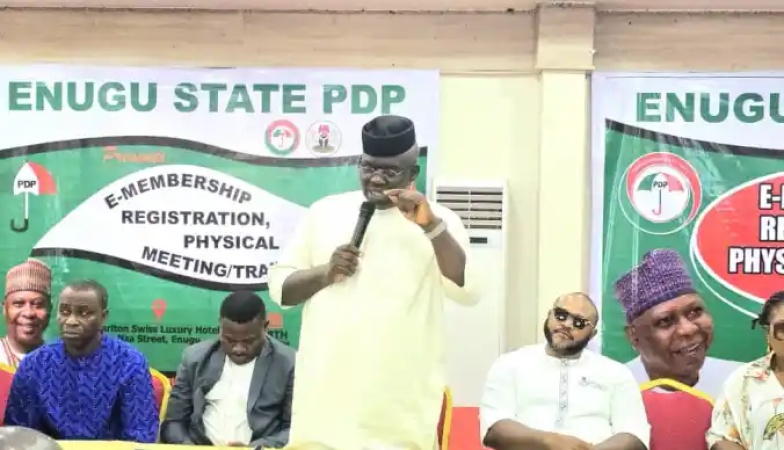 PDP launches e-registration in Enugu as Chairman Oruruo dismisses ‘illegal’ congresses