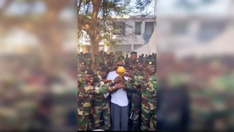 Senegal moves AFCON trophy to military base, protected by soldiers