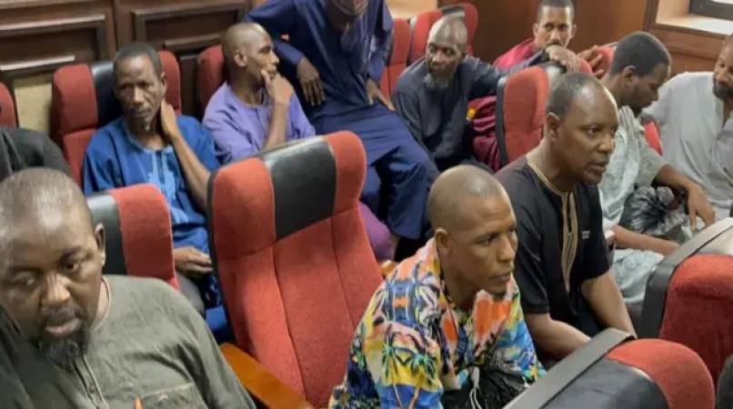 Suspected terrorist slumps in court