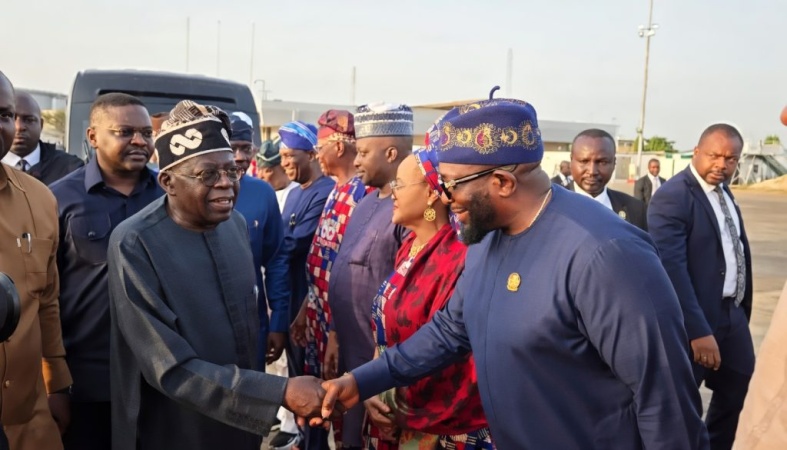Tinubu returns to Abuja after Eid in Lagos
