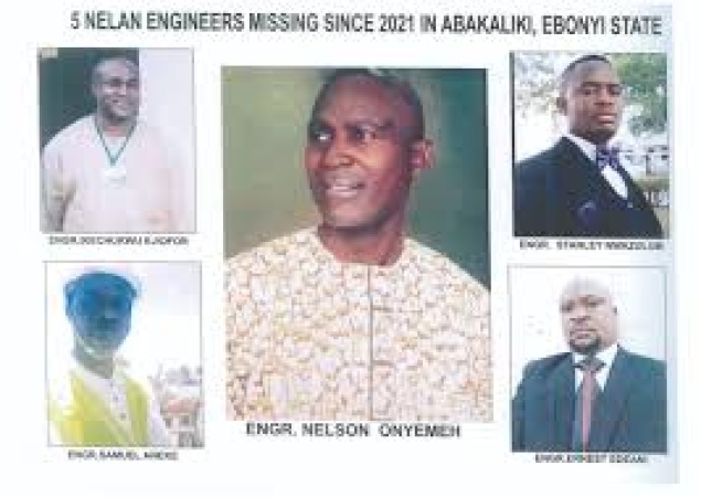 Families of engineers abducted in Ebonyi seek FG's intervention