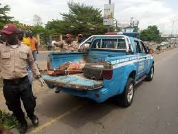 Senior army officer dies on the spot as cement truck crushes commercial bus