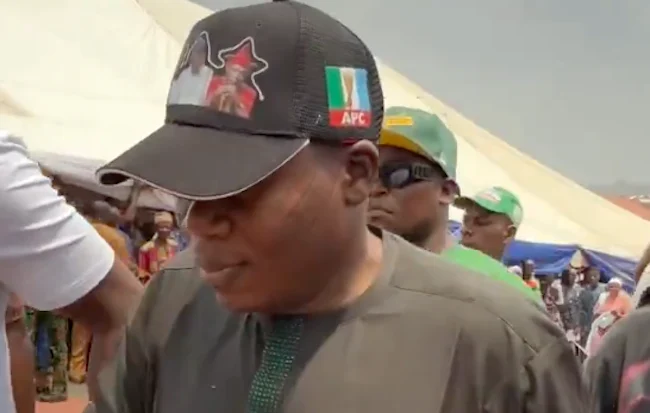 Outrage as Sunday Igboho steps out in APC cap