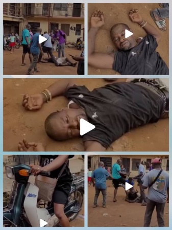 Suspected motorcycle thief beaten to pulp, left for dead in Anambra community