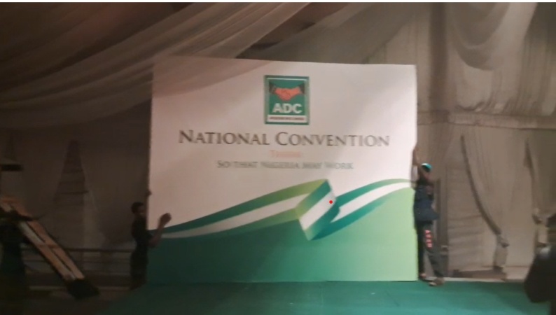 New venue decked in ADC colours ahead of party’s convention