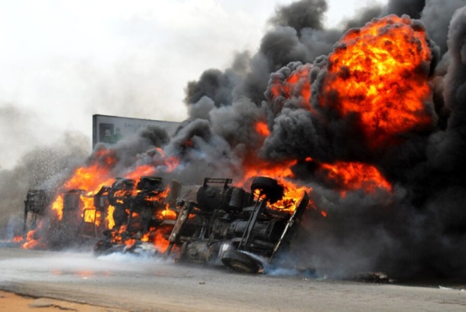Petrol tanker explosion in Cross River kills police officer, soldier