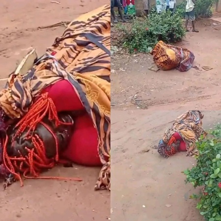 Horror as lady killed, tied and dumped along major road in Anambra