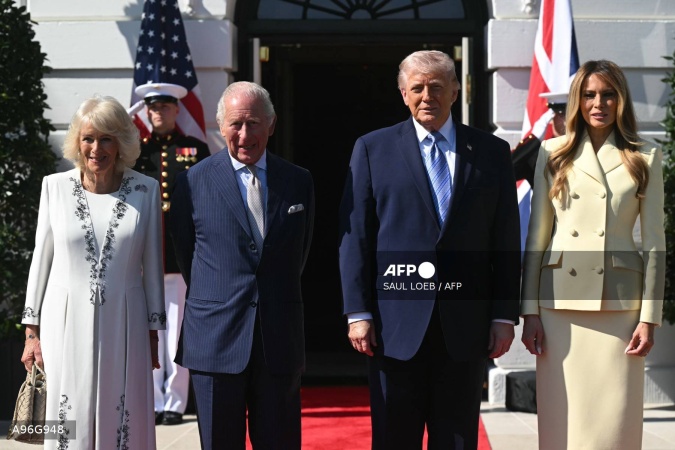 King Charles and Queen Camilla receive warm welcome in US as State visit begins