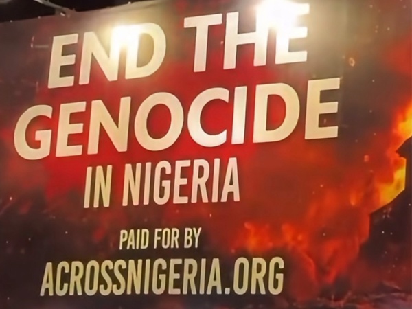 Anti-Genocide in Nigeria billboard hits New York City