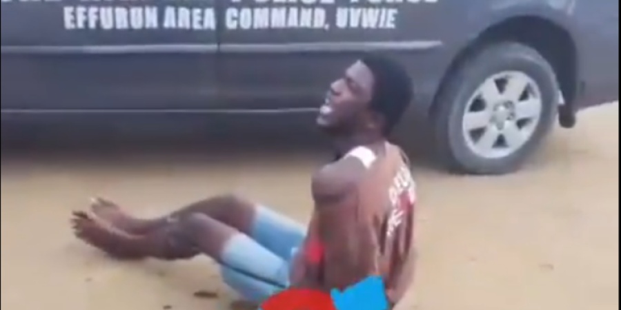 Viral Video: Outrage as police publicly executes suspect in Delta