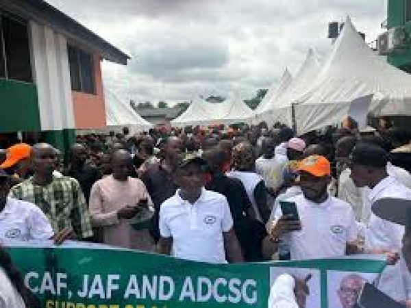 Rivers ADC members stage protest against INEC over leadership crisis