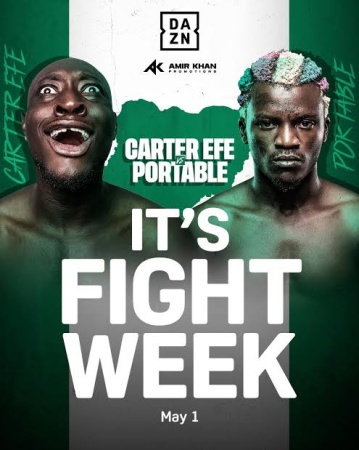 ‘I won’t show Carter Efe any mercy,’ Portable boasts as celebrities clash in boxing showdown