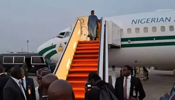 Tinubu arrives Lagos for easter, project inaugurations after Plateau visit