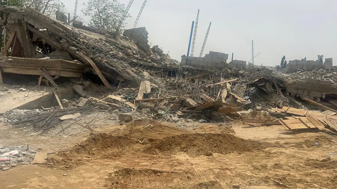 Seven injured as two-storey building under construction collapses in Abuja