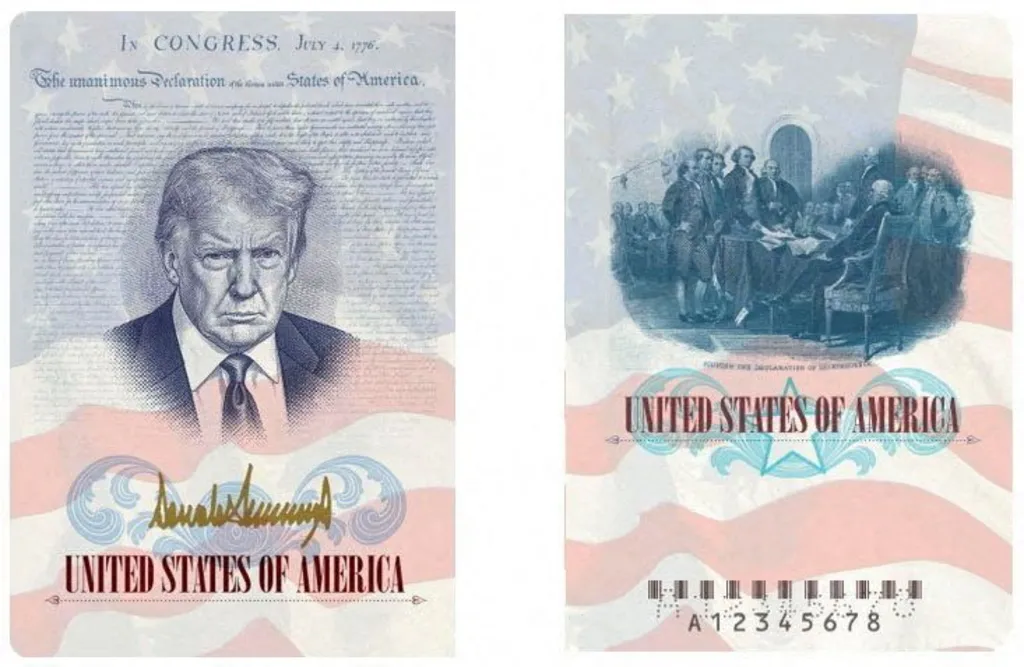 Trump's face to feature on commemorative US passports