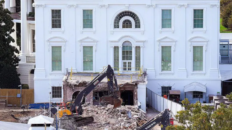 Judge halts above-ground construction of Trump's White House ballroom