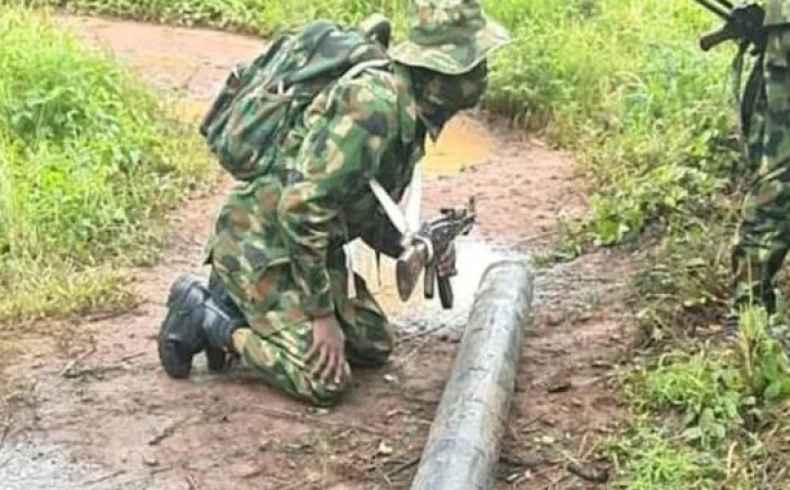 Troops arrest three suspected terror collaborators in Enugu, destroy shrine