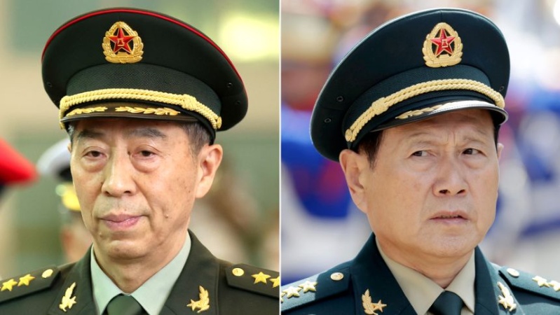 China gives suspended death sentences to two former defense ministers