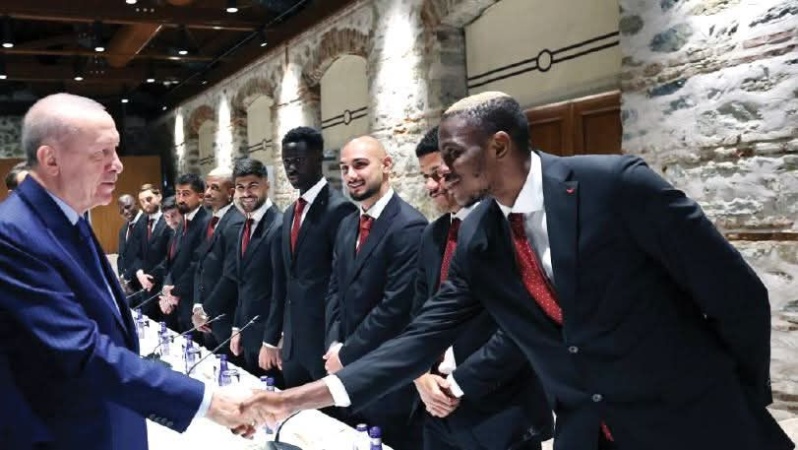 Turkish President Erdoğan hosts Osimhen, Galatasaray stars after title win